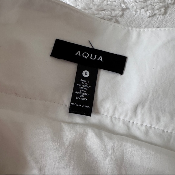 AQUA Women’s Bubble Mini Skirt in White - Picture 9 of 10